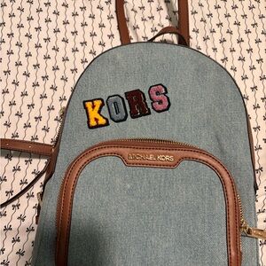 Michael Kors Beige and Brown Interior Bag